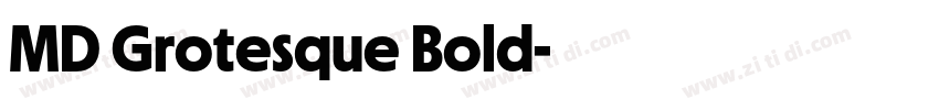 MD Grotesque Bold字体转换